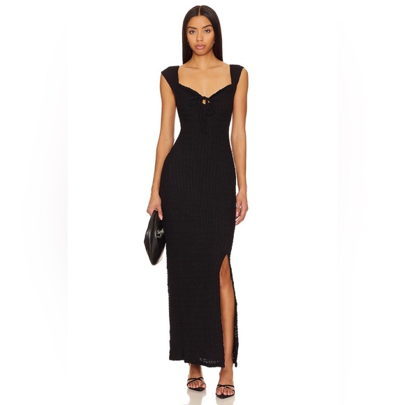 Free People Dresses & Skirts - Free People Eleni Bodycon Maxi Dress in Black
